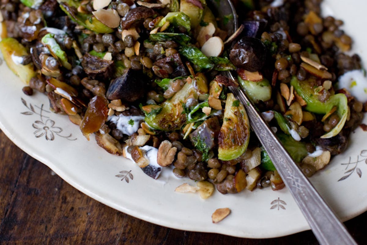 Lentil Almond Stir-Fry