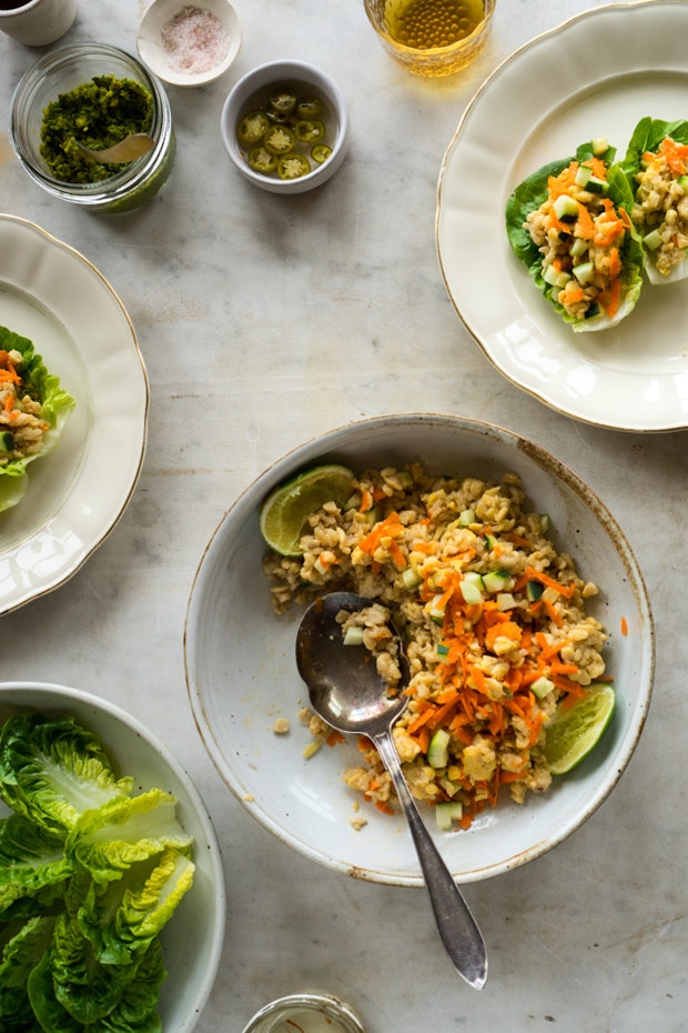 Garlic Lime Lettuce Wraps