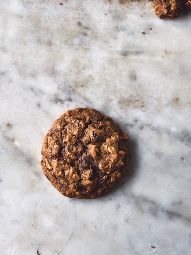 Mesquite Chocolate Chip Cookies on a Baking Sheet