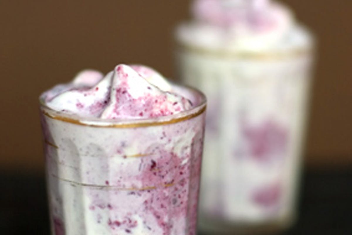 Mini Buttermilk Berry Milkshakes