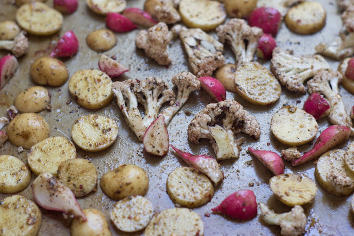 Moroccan Mint Roasted Vegetables