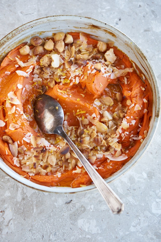 sweet potato recipe as part of a vegetarian thanksgiving recipes list