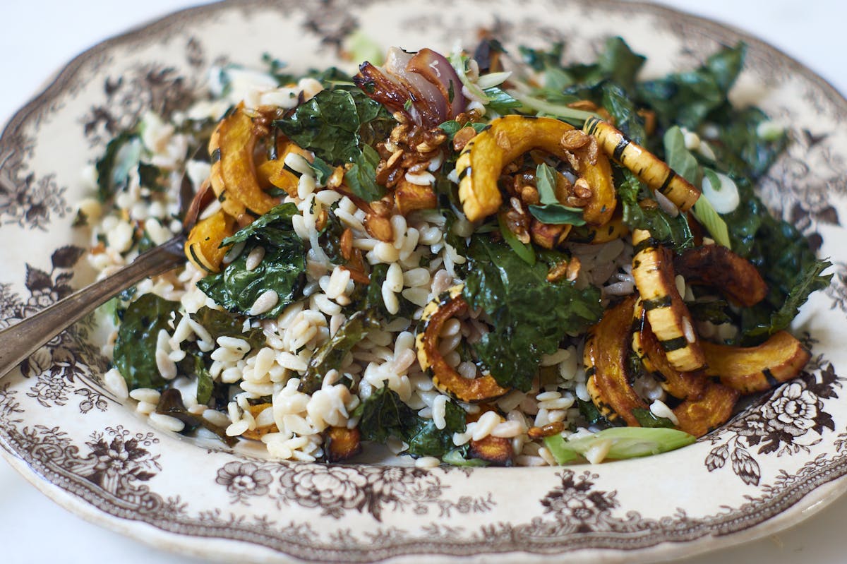 Orzo Pasta with Roasted Vegetables