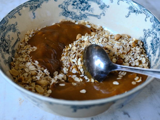 Homemade Peanut Butter Granola - Sweet Savory and Steph
