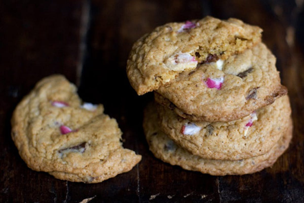 Peppermint Bark Chocolate Chip Cookie