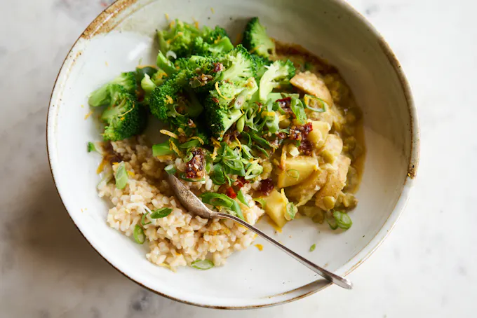 Potato Chowder with Miso Broth