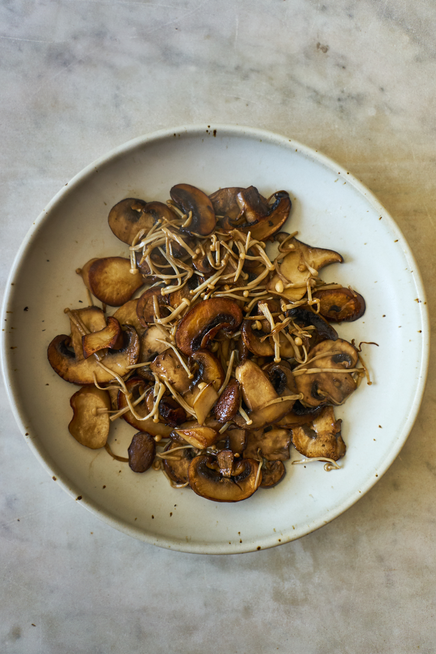 Quick Lime and Mushroom Salad