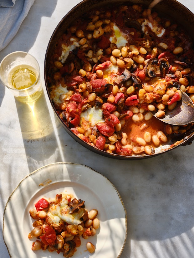 Heirloom Bean and Mushroom Carnitas Casserole