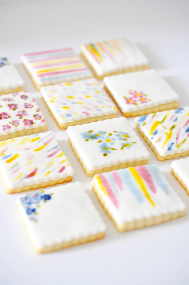 Inspiring Hand-painted Watercolor Cookies