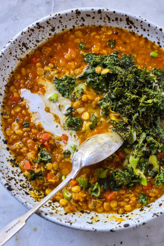 Coconut Red Lentil Soup (Esalen Ayurvedic Dal)