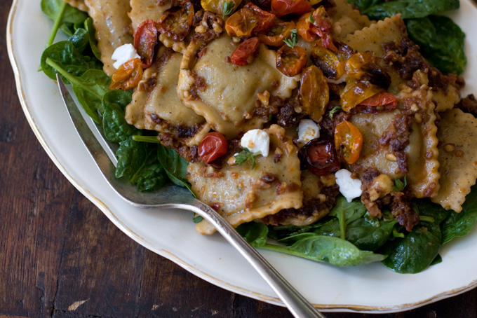 Red Pesto Ravioli