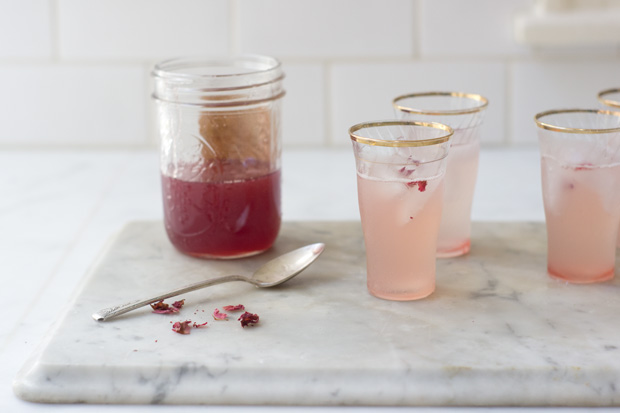 Rhubarb Rosewater Syrup Recipe