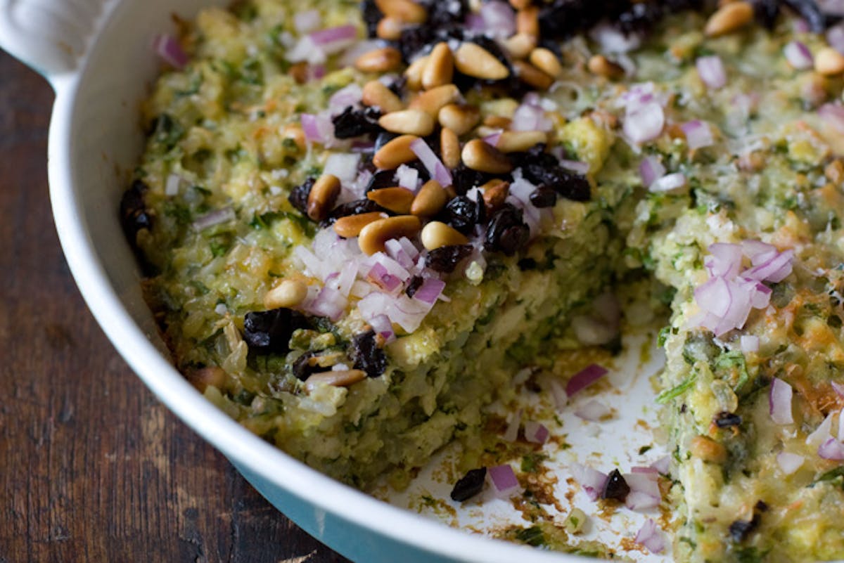 Spinach Rice Gratin