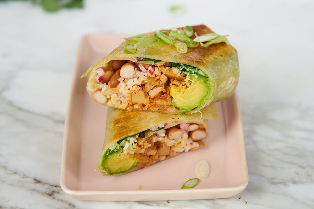 Shredded Jackfruit Burritos (Vegan)