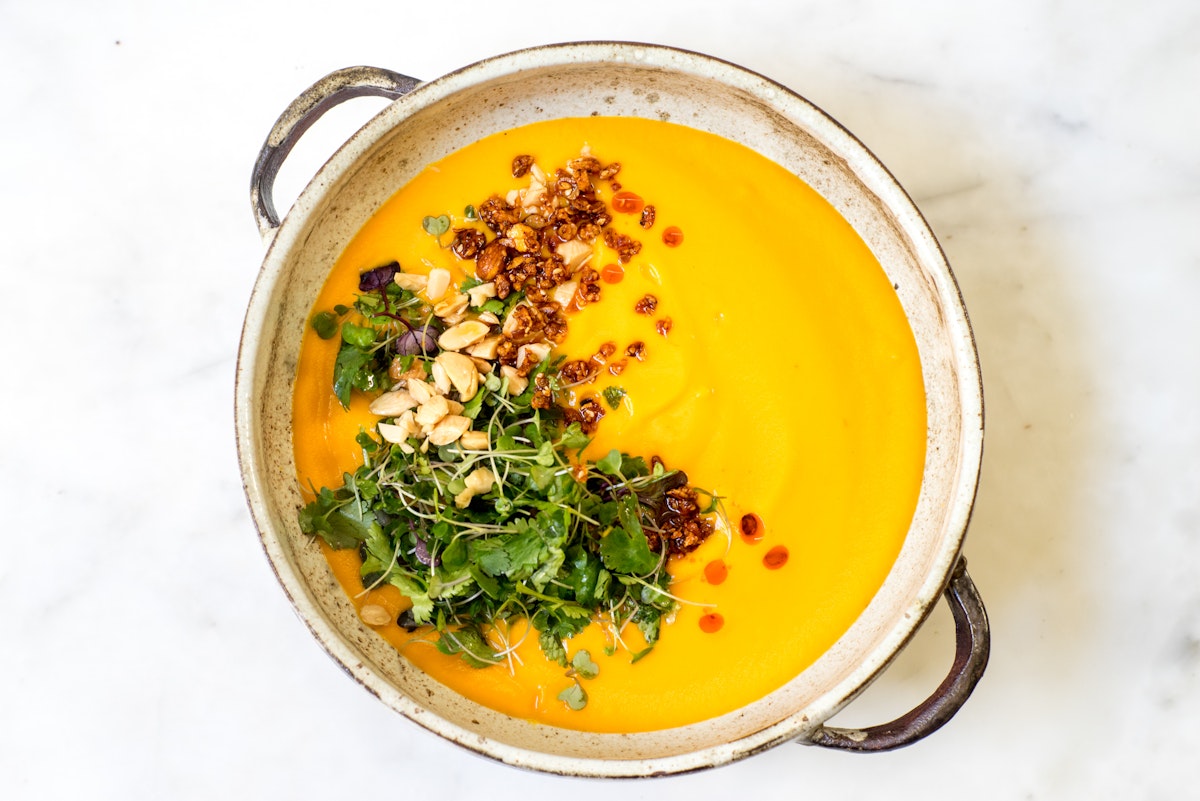 Easy Instant Pot Carrot Soup with Coconut Milk
