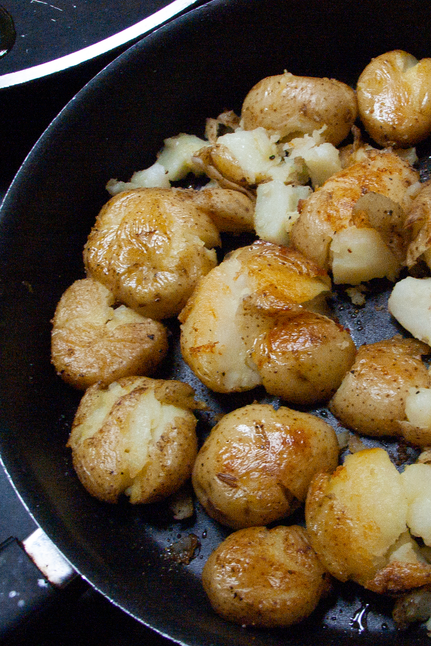 Smashed Skillet Potatoes