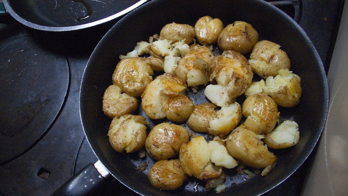 Lori’s Smashed Skillet Potatoes