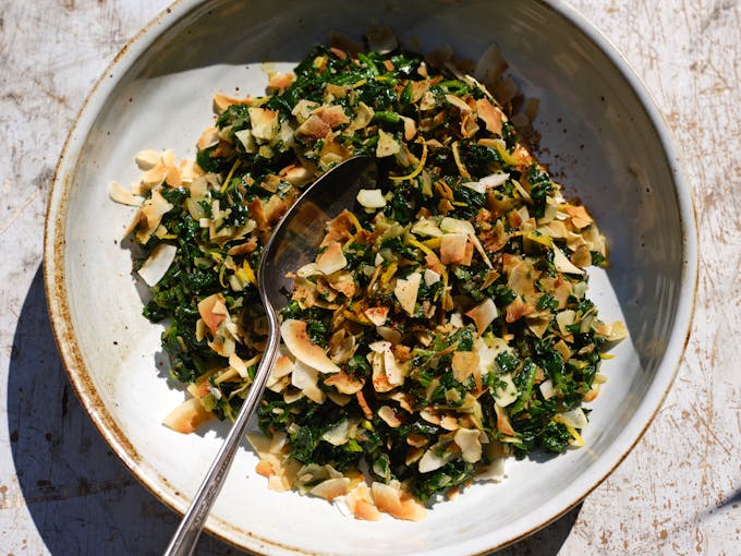 Spiced Coconut Spinach