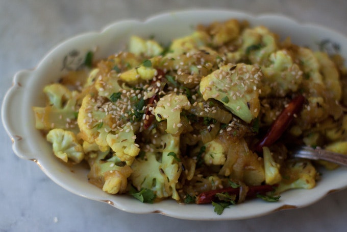 Spicy Cauliflower wi