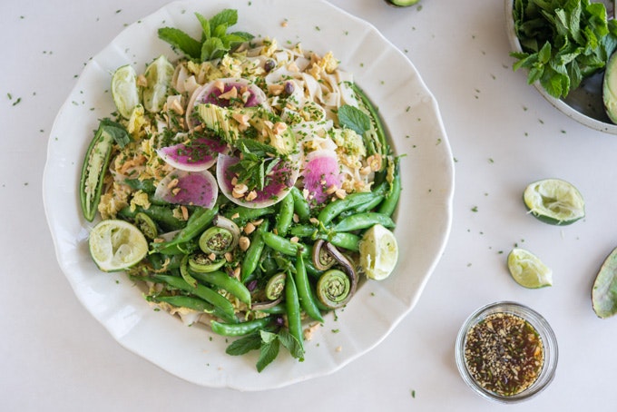 Spring roll salad