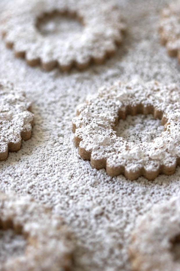 Swedish Rye Cookies on Baking Sheet