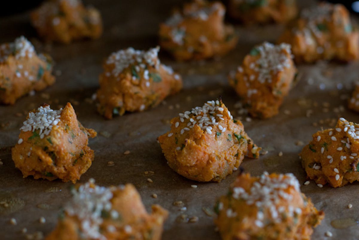 Baked Sweet Potato Falafel