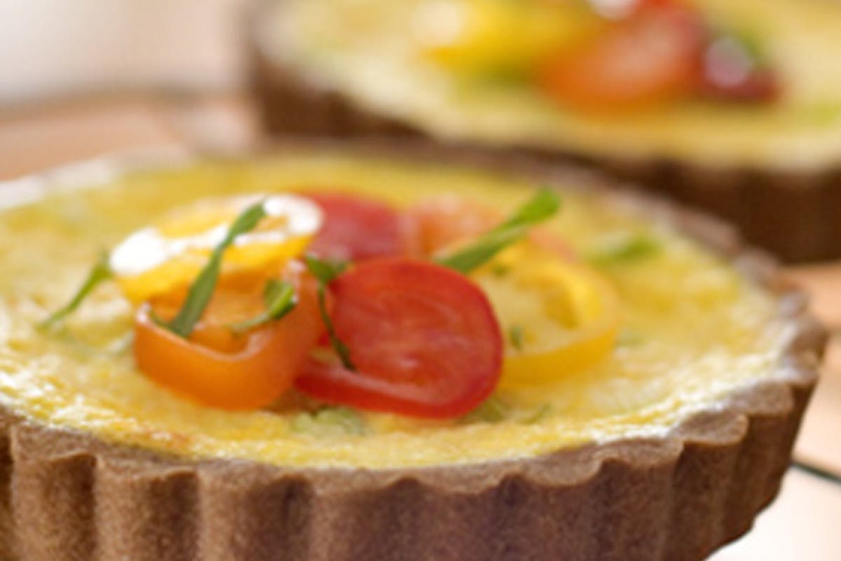 Corn Quiche in a Tef Crust