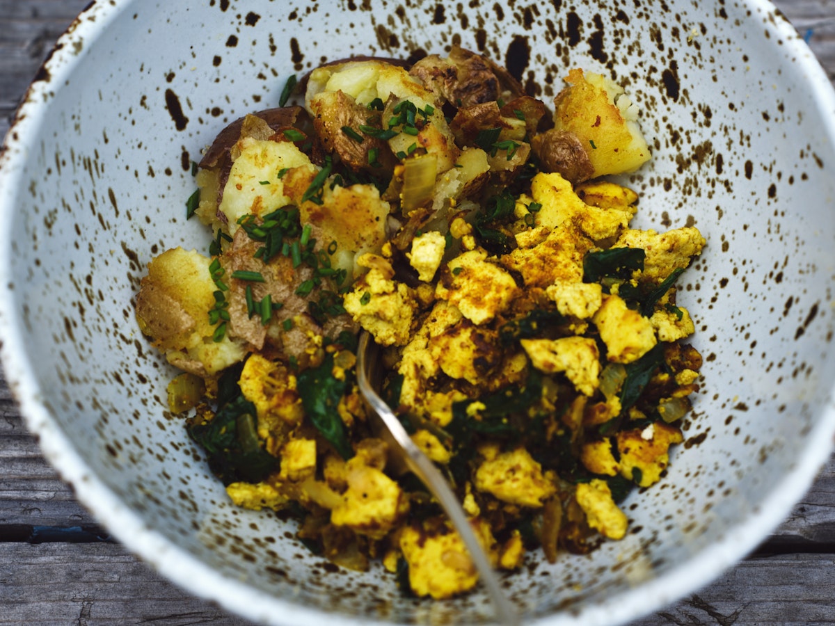 The Perfect Campfire Breakfast Scramble