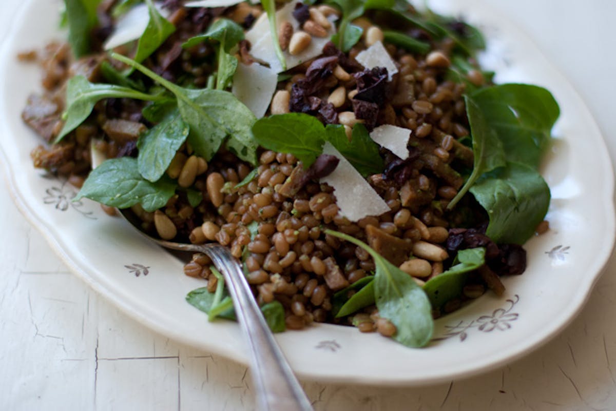 Arugula Pesto Wheat Berries