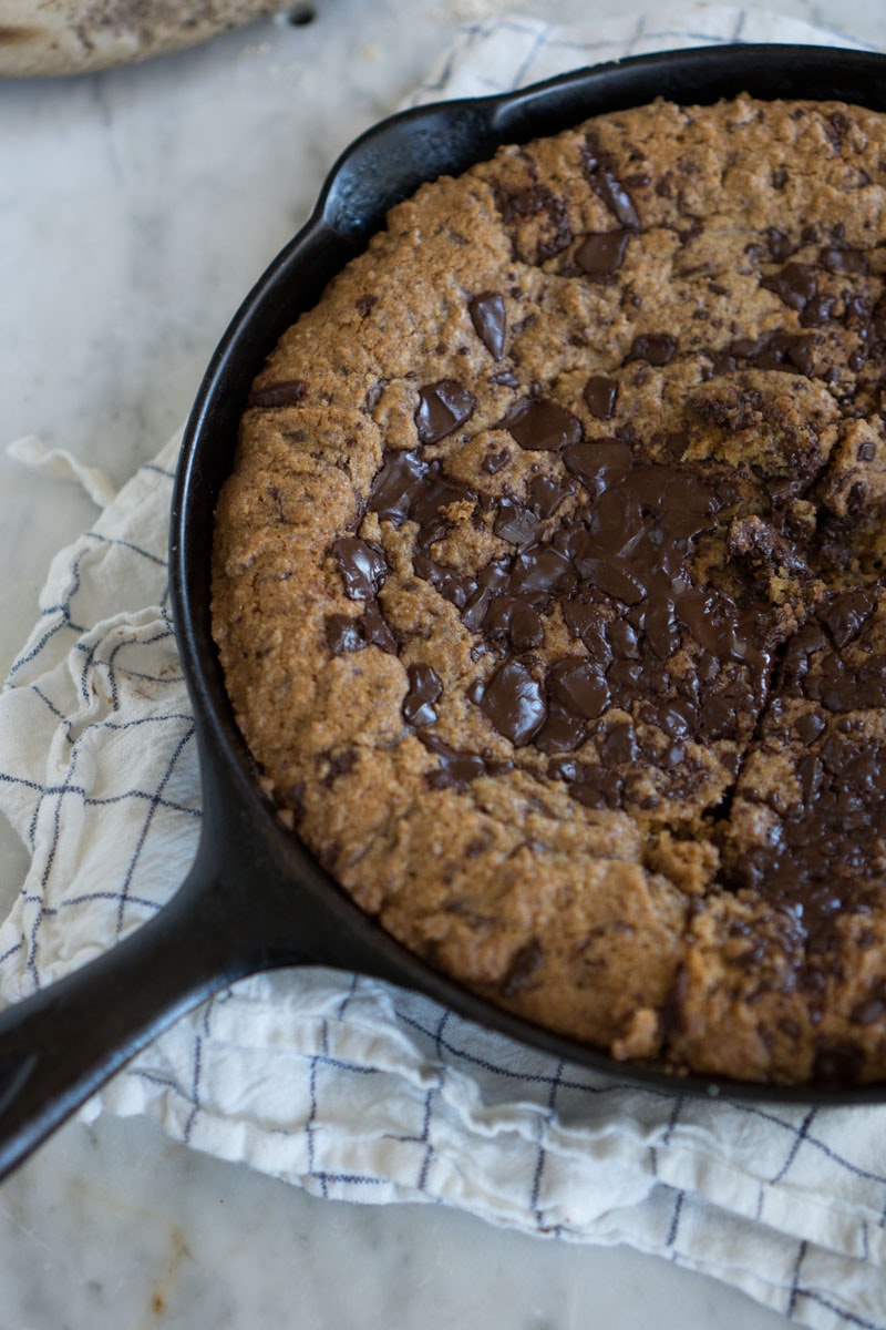 Whole Wheat Chocolate Chip Skillet Cookie - 101 Cookbooks